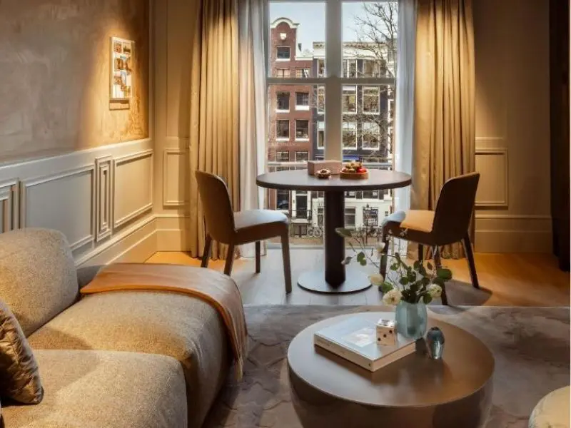 Rosewood Amsterdam Bedroom with View