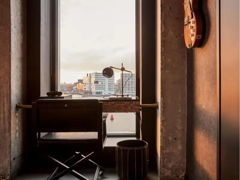 Sir Adam Hotel, View from room desk