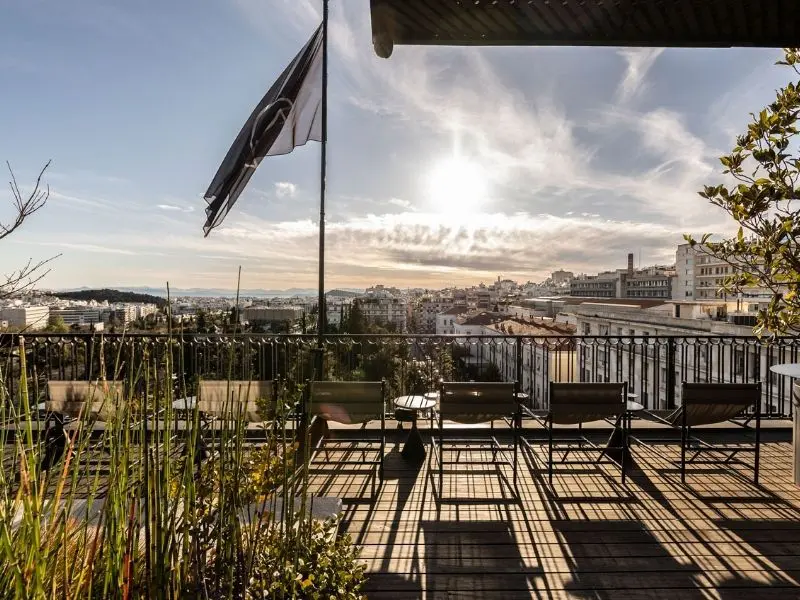 The modernist, Rooftop, Sunset, Athens 