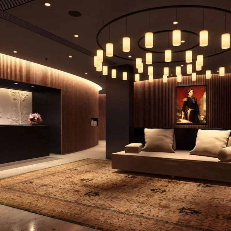 Memmo Principe Real, Hotel Lobby, Dim Lights and Artwork 