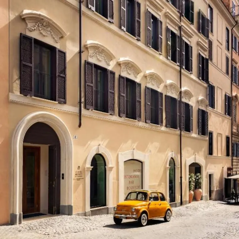 Casa Monti Roma, Exterior, vintage Car, Rome 