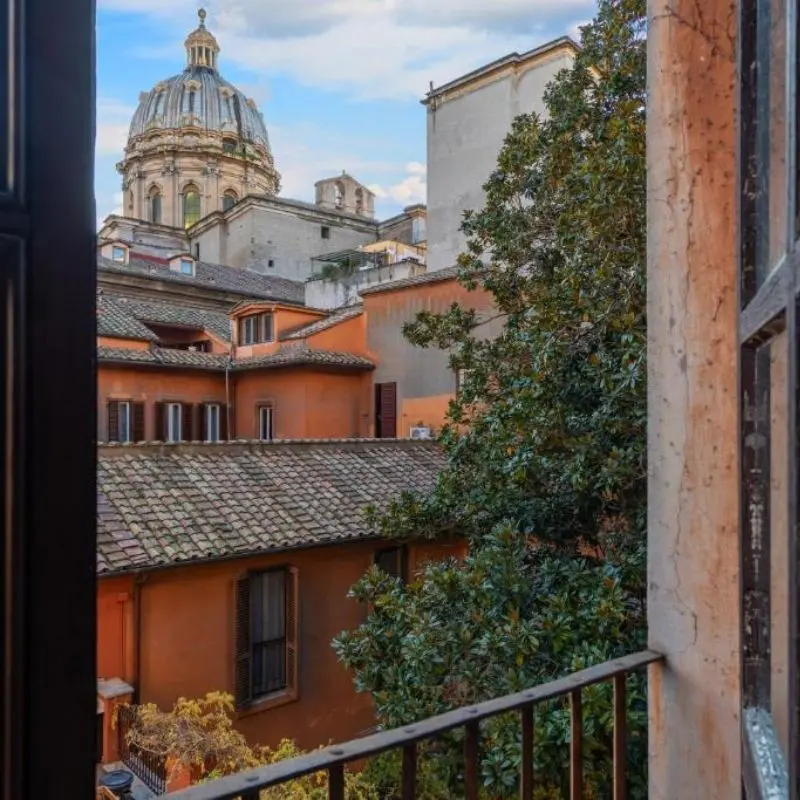 Hotel dei Barbieri, View from Window, Rome