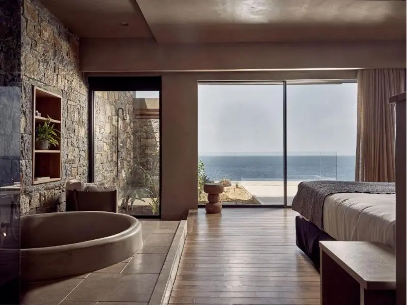 Acro Suites ocean-view guest room