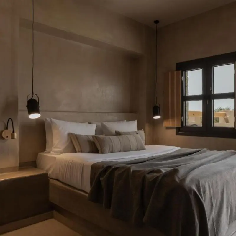 Momi Slow Living Hotel guest room, best hotels in Crete