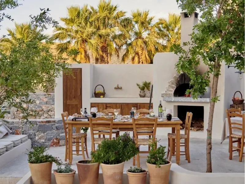 Village Heights Resort outdoor dining terrace