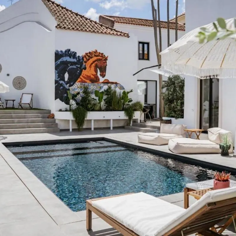 A Casa Brava outdoor pool courtyard