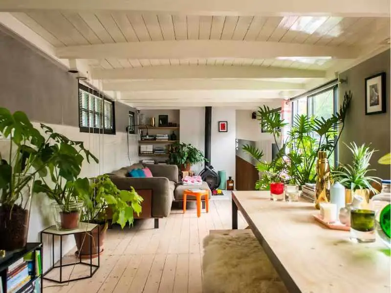 Amsterdam Modern Houseboat with Terrace, Living room Interiors