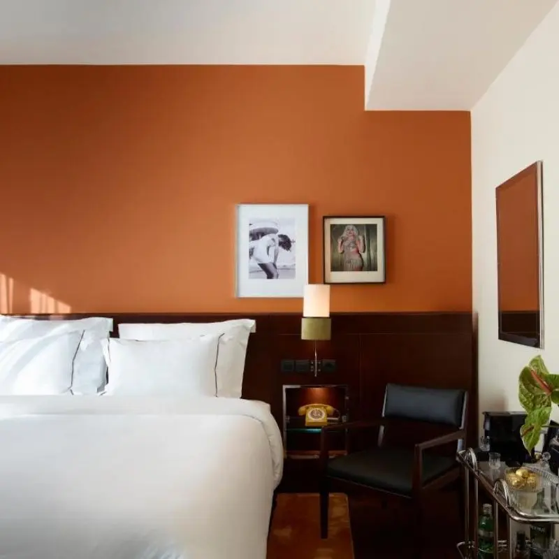 Brown Acropol, Bedroom Interior, Athens 