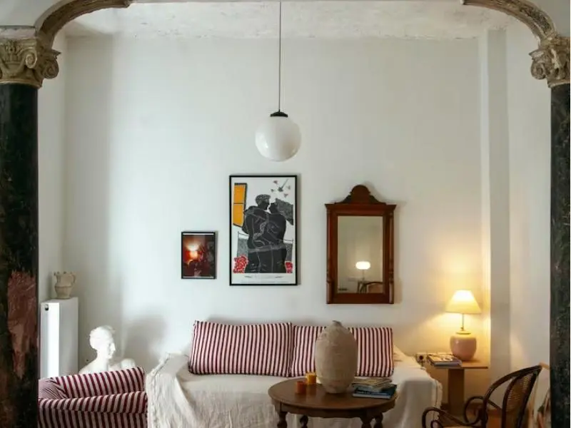 Casa L’on: Athenian Flat, Interior shot of Living room- Athens 
