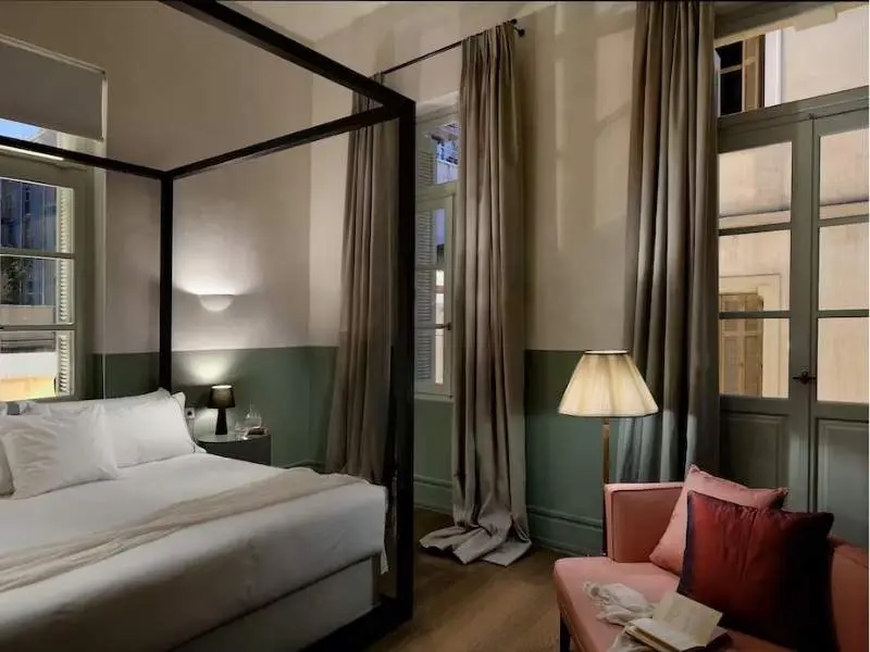 Citadel Scenery, Bedroom with Street Light coming in, Athens 