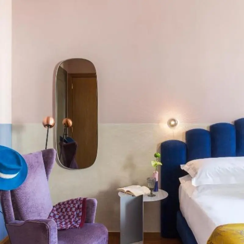 Condominio Monti, Bedroom Interior Details, Rome 