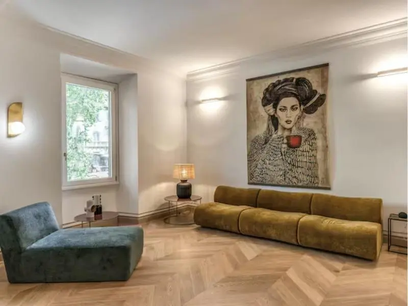 Elegant essences in Trastevere, Lounge with Artwork, Rome