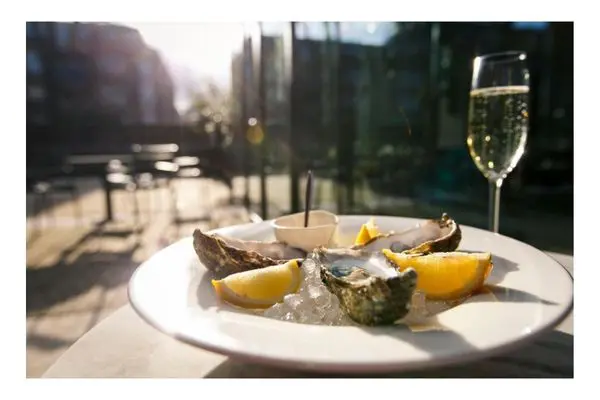 Hotel Arena, Sunny terrace, oysters and wine