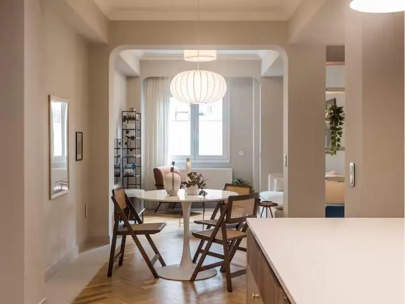 Immaculate Modern Kypseli Apt, Modern living Room, Athens 