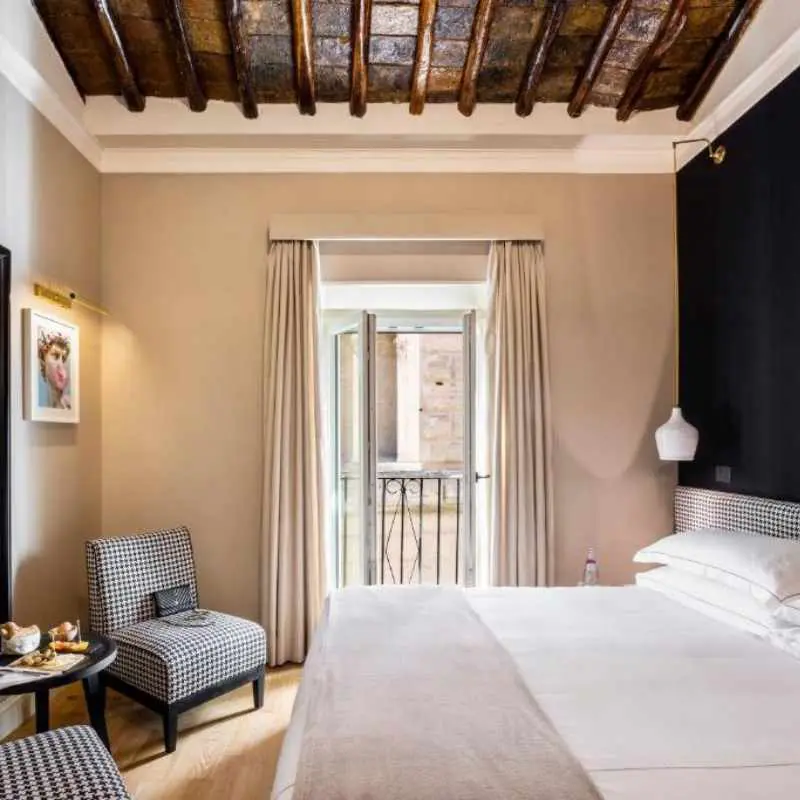 Nerva Boutique Hotel, Bedroom with Large window, Rome 