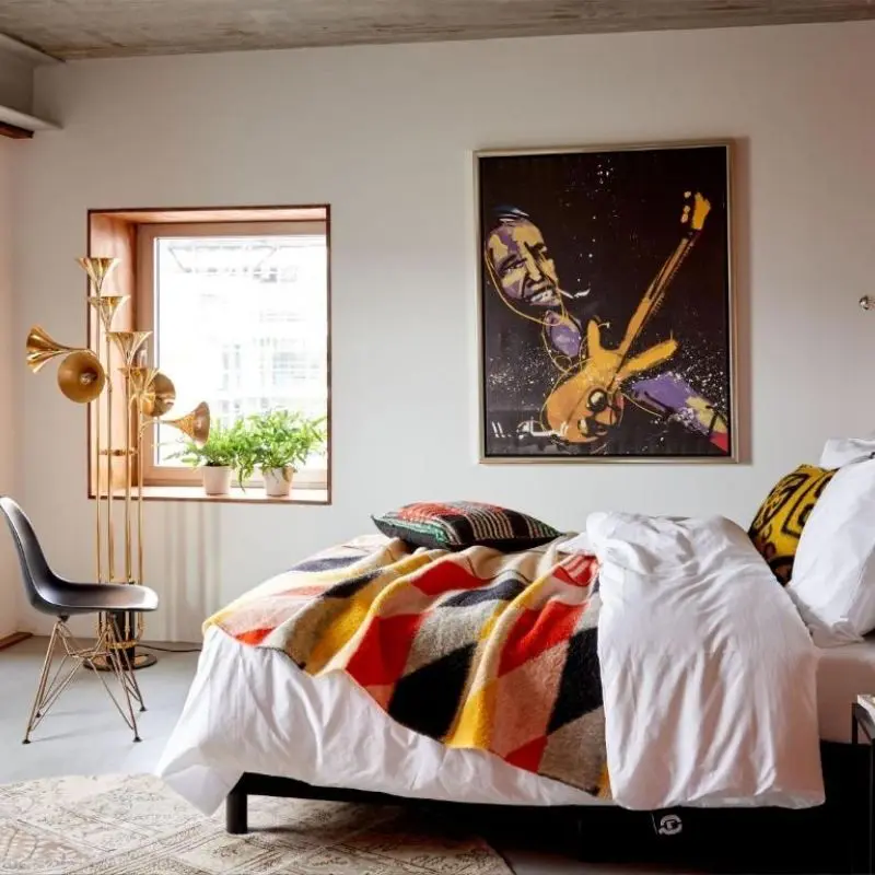 Q Factory Hotel, Bedroom styled