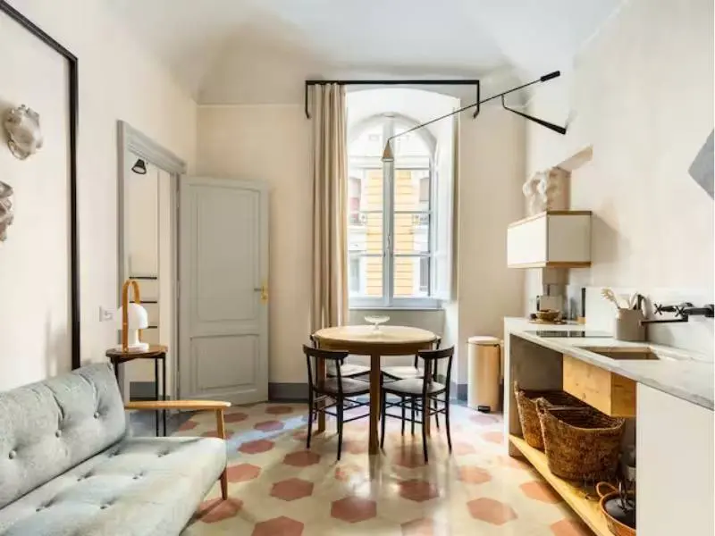 Vuotopieno Casa Grey Rome, Kitchen tile floors, Rome 