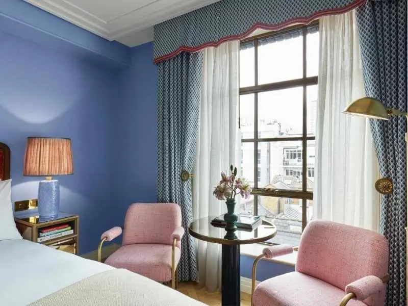 Broadwick Soho, Bedroom with large window 