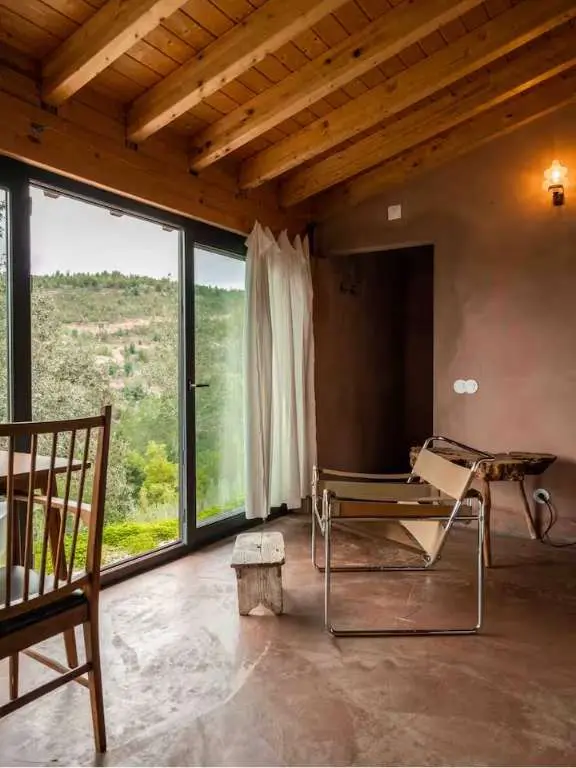 Interior with View looking over Trees 