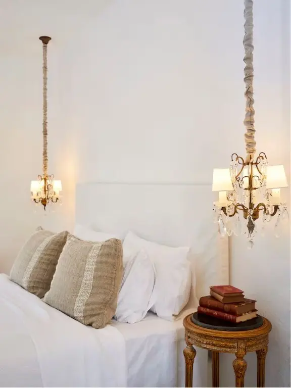 Bedroom with Boho Interior 