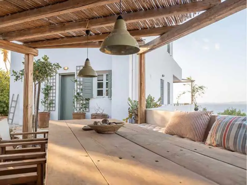 Villa Vido outdoor dining terrace