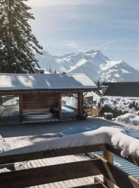 hotels in the Swiss Alps Les Mazots du Clos