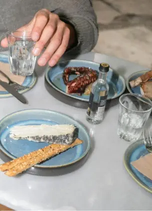 Seasonal Greek dishes served at Epta Martyres, one of the most talked-about restaurants in Athens