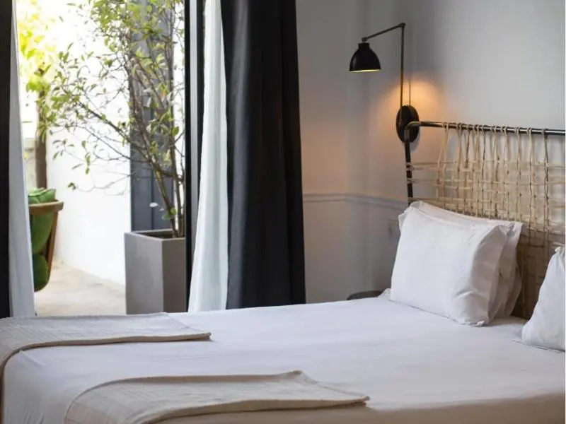 Bedroom at 7 Islas Hotel, Affordable Hotels In Madrid