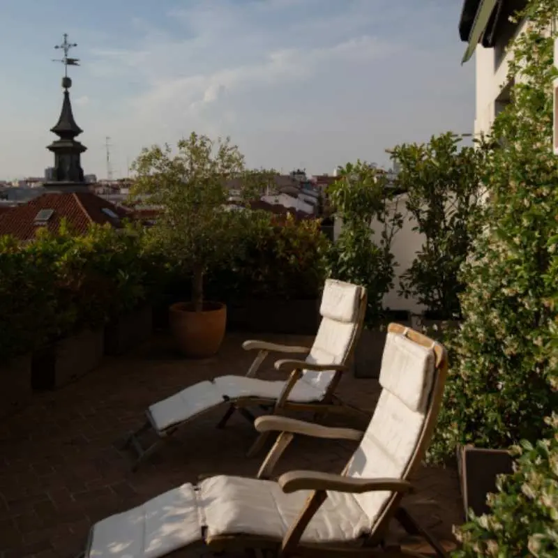 Roof top at 7 Islas Hotel, Affordable Hotels In Madrid