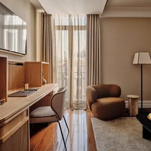 Hotel Unico, Interior shot of Bedroom with Desk, Madrid