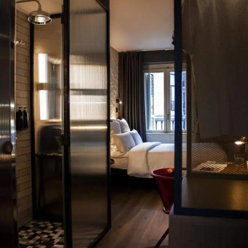 Bedroom in Letoh Letoh Gran Vía An Affordable Hotel in Madrid 