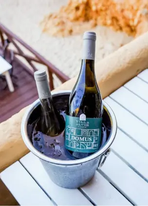 Bottle of Villa Alvor Wine 
