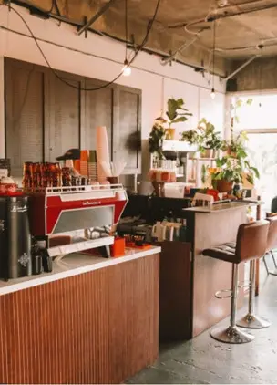 Batch Baby, Interior of Cafe 