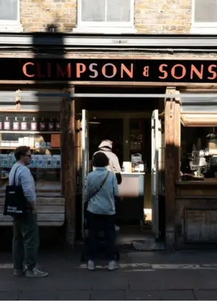 Climpson & Sons Café, Exterior 
