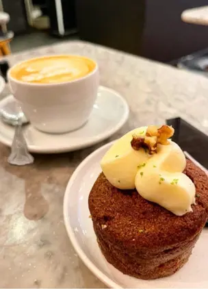 Flat White, Coffee and Cake 