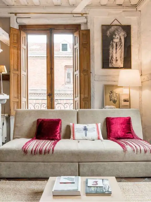 In The Very Heart of the City, Sofa in Lounge, Madrid, Airbnbs in Madrid