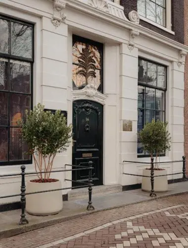 Adam’s Canal House hotel entrance in Amsterdam