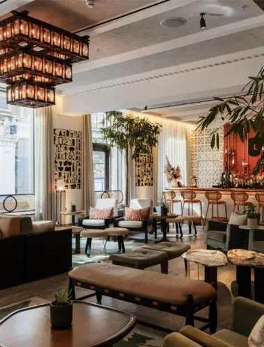 UBA bar and lounge at Hart Shoreditch hotel London