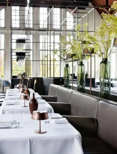 Pillows Maurits at the Park restaurant interior in Amsterdam
