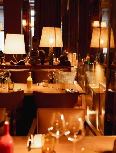 Restaurant interior at Brach Madrid on Gran Vía Madrid