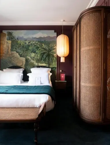 Hôtel Monte Cristo guest room at a hotel in the Latin Quarter Paris