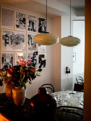 Le Pigalle dining room at one of the coolest hotels in Paris