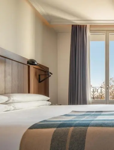 Guest room at Only YOU Hotel Atocha close to Barrio de las Letras Madrid