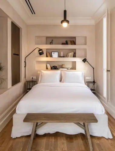Minimal guest room at Monsieur Didot, a boutique hotel in Kolonaki Athens blending heritage and contemporary design