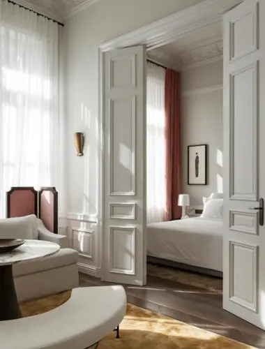 Elegant suite inside The Eperose Residence, a refined boutique stay in Koukaki Athens