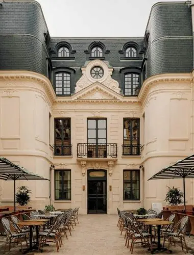 Le Jardin de Verre by Locke courtyard hotel in Latin Quarter Paris