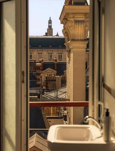 View over the Latin Quarter from Salvia Paris hotel room in Paris