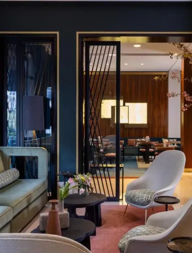 Hotel Montalembert lounge and bar in Paris St Germain area hotel