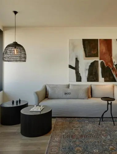 Contemporary suite interior at Athens Woo Suites, a stylish hotel in Plaka Athens near Monastiraki
