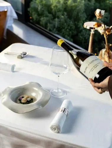 Fine dining experience at AthensWas with views over historic Athens